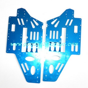 fxd-a68690 helicopter parts metal main frame set 2pcs (blue color) - Click Image to Close